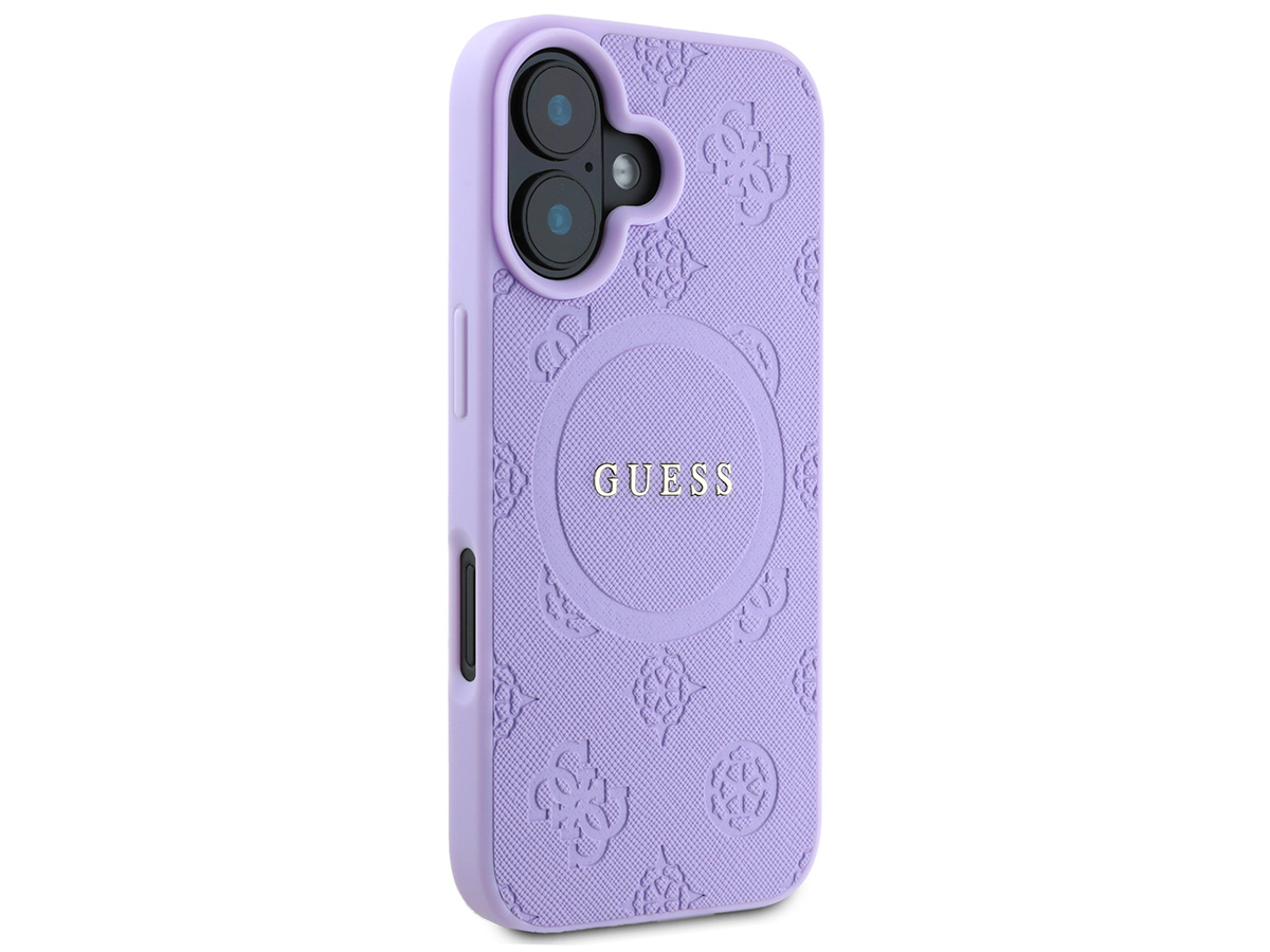 Guess Peony Logo MagSafe Case Paars - iPhone 16 hoesje