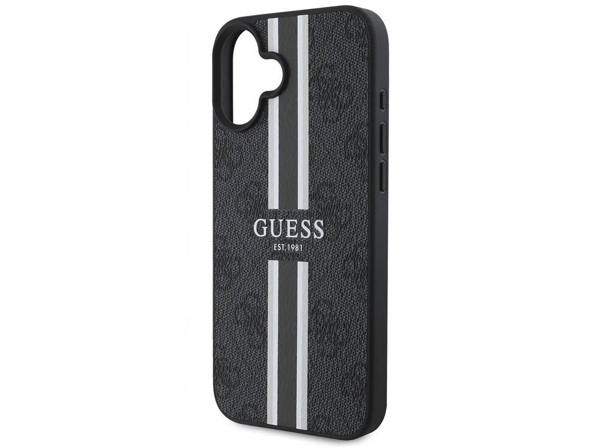 Guess Varsity Monogram MagSafe Case Grijs - iPhone 16 hoesje