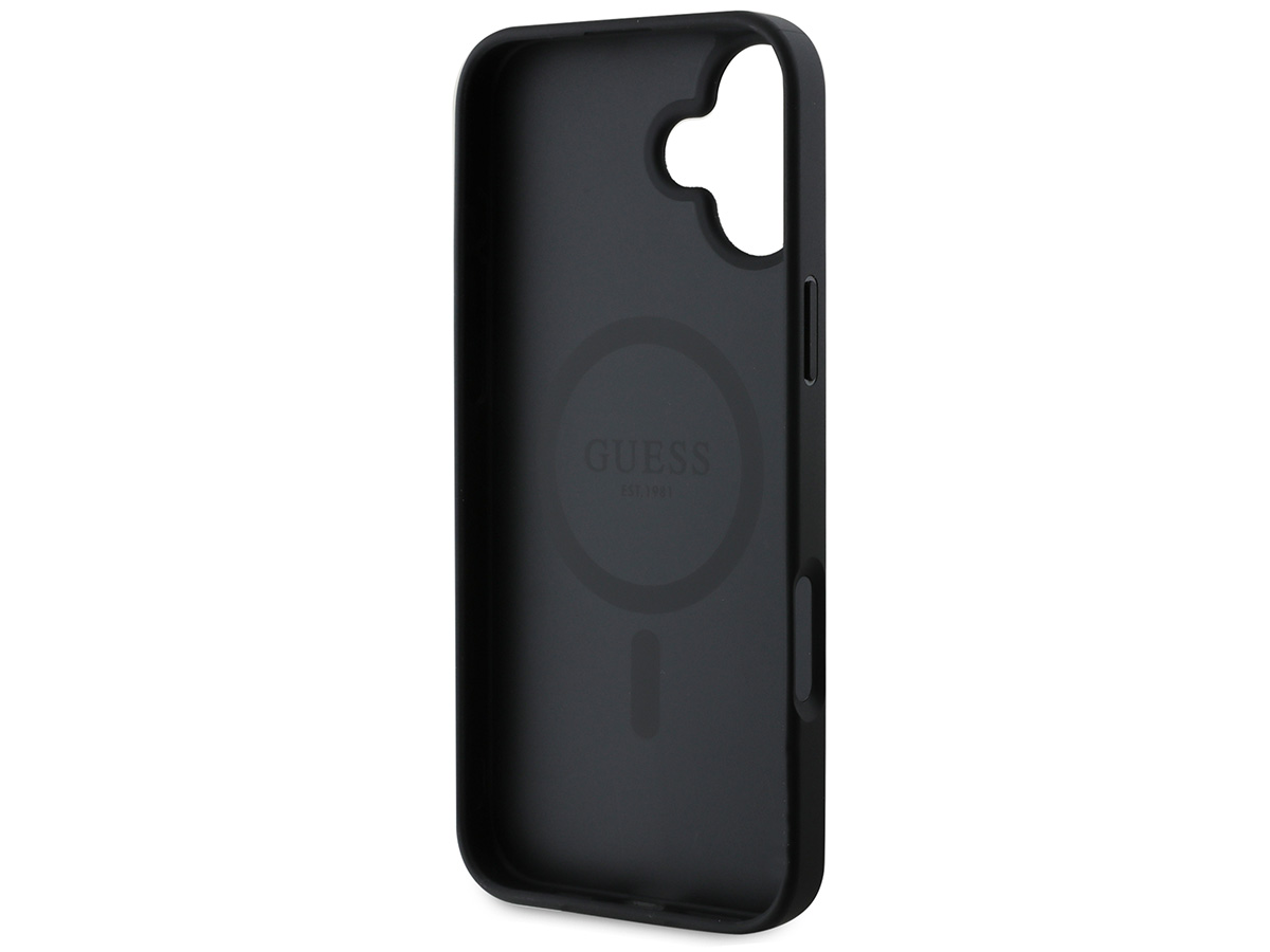 Guess Varsity Monogram MagSafe Case Grijs - iPhone 16 hoesje