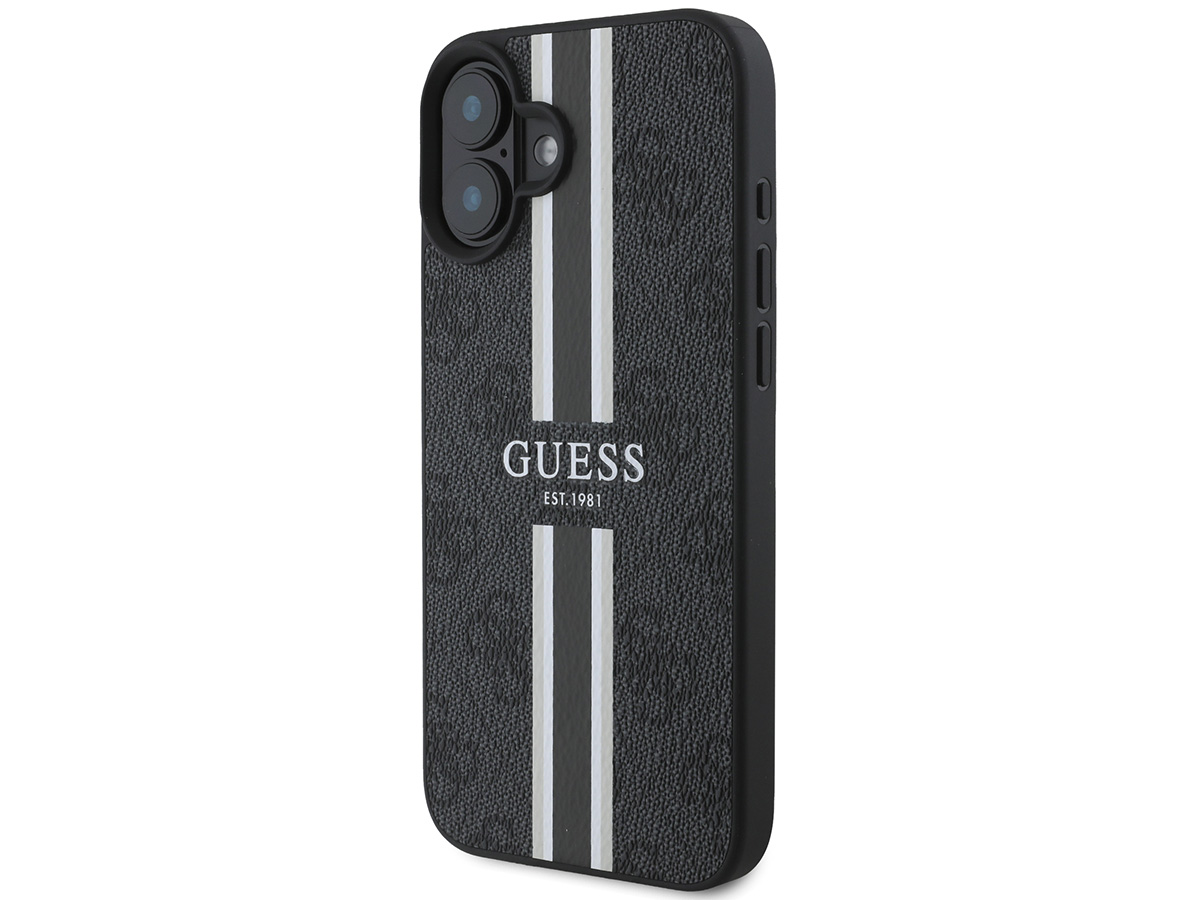 Guess Varsity Monogram MagSafe Case Grijs - iPhone 16 hoesje