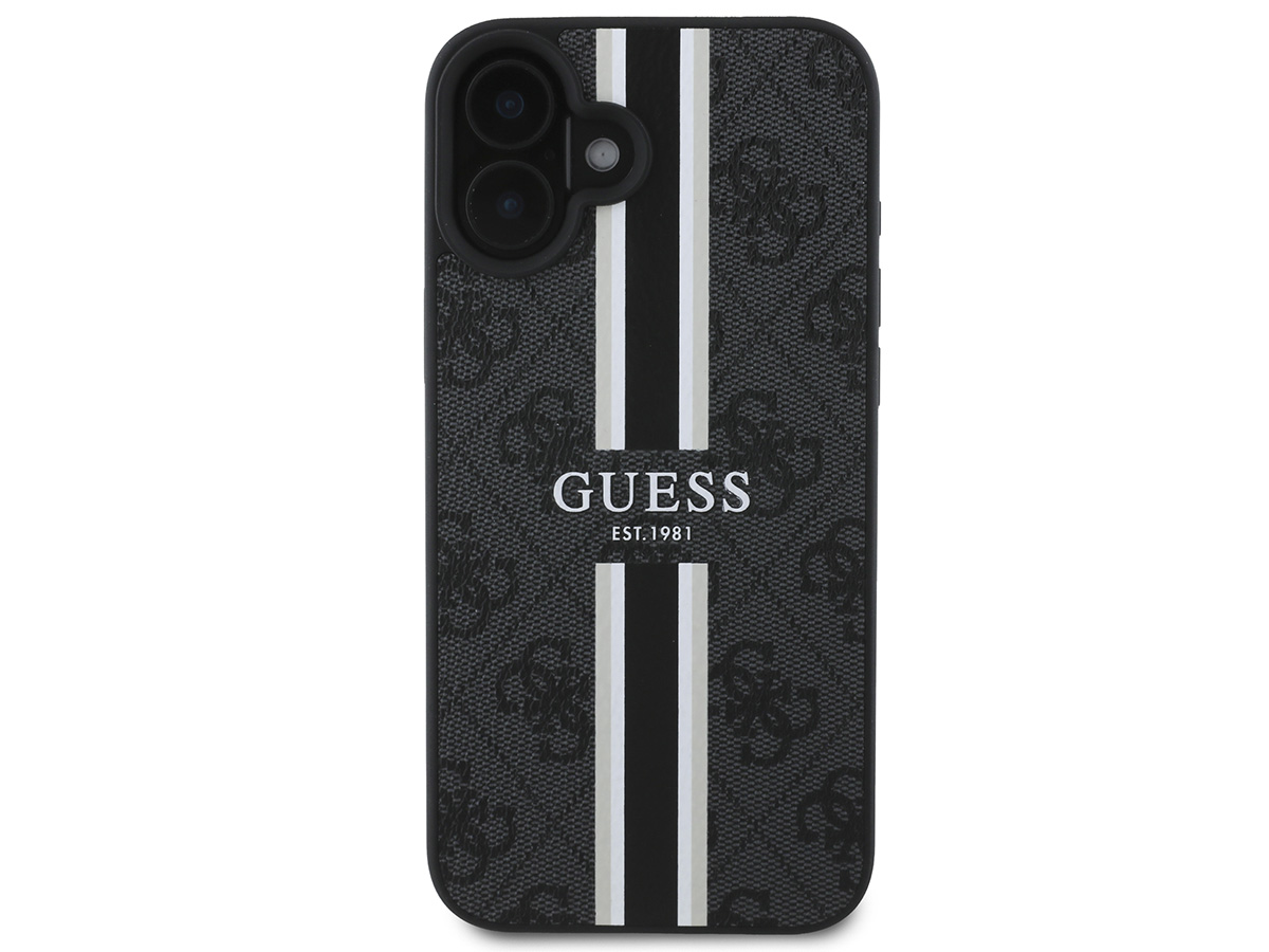 Guess Varsity Monogram MagSafe Case Grijs - iPhone 16 hoesje