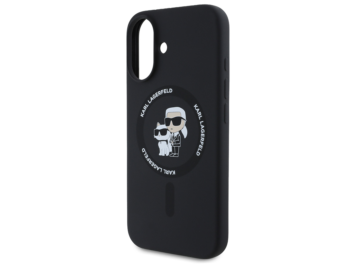 Karl Lagerfeld Ikonik Duo MagSafe Case Zwart - iPhone 16 hoesje