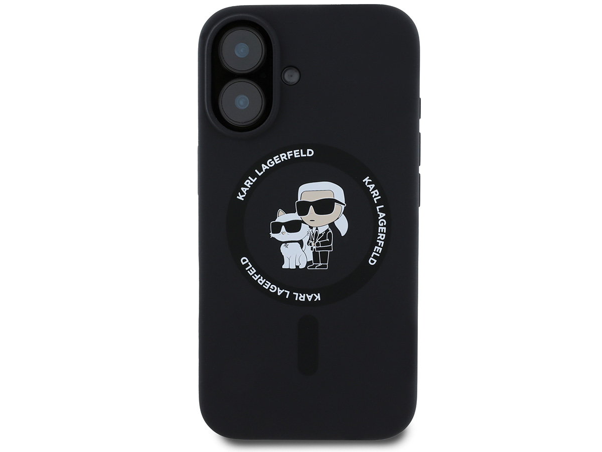 Karl Lagerfeld Ikonik Duo MagSafe Case Zwart - iPhone 16 hoesje