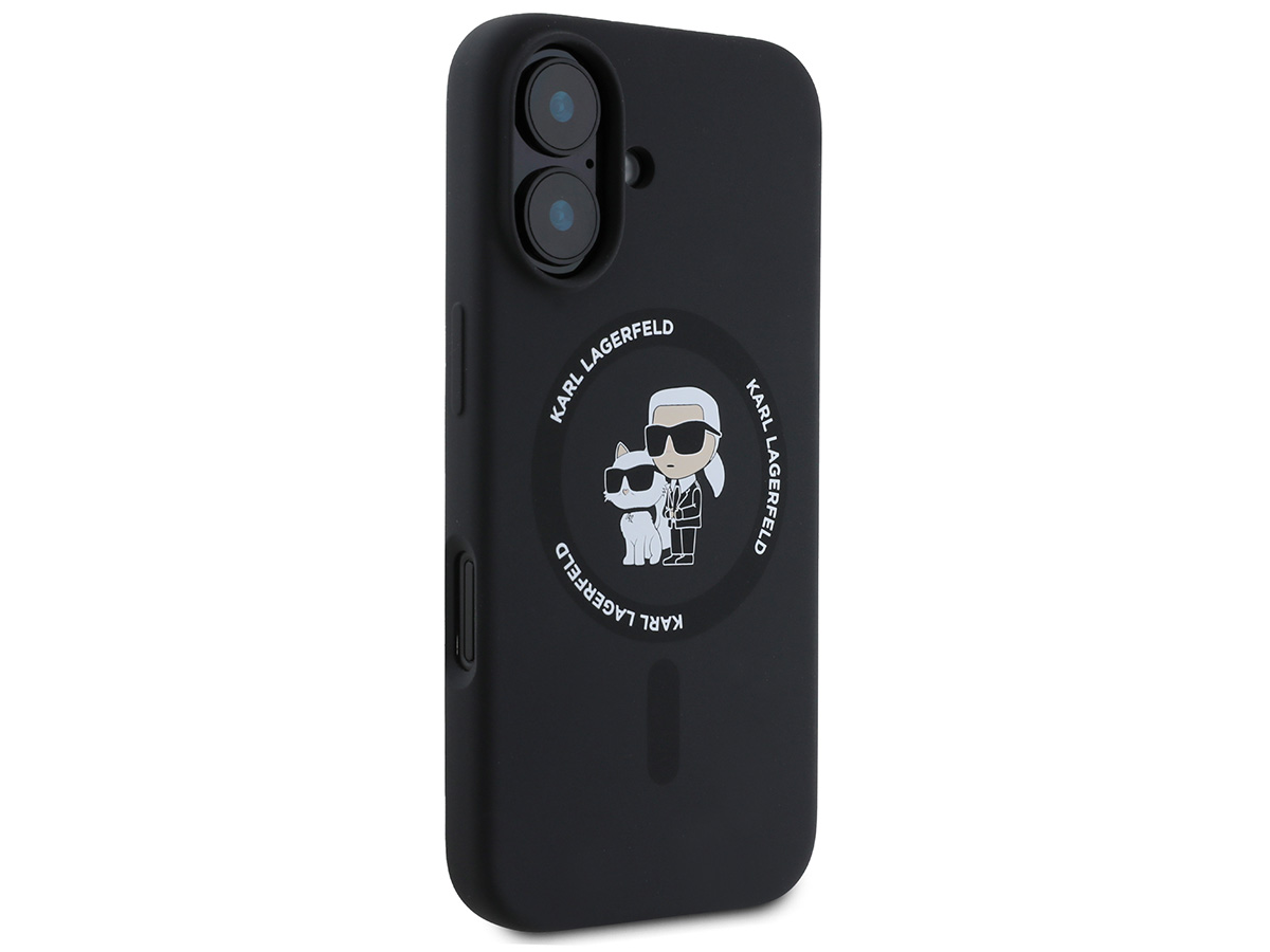 Karl Lagerfeld Ikonik Duo MagSafe Case Zwart - iPhone 16 hoesje