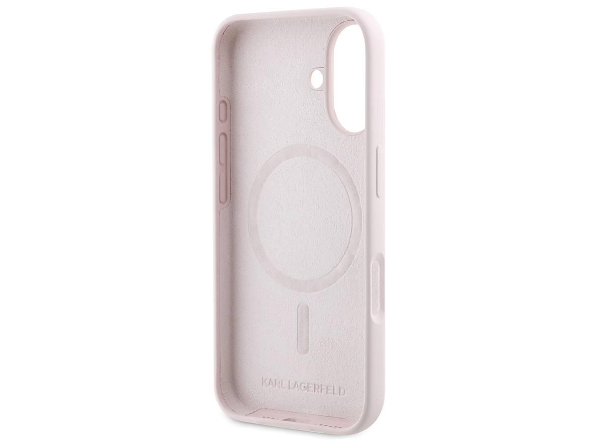 Karl Lagerfeld Ikonik Duo MagSafe Case Roze - iPhone 16 hoesje