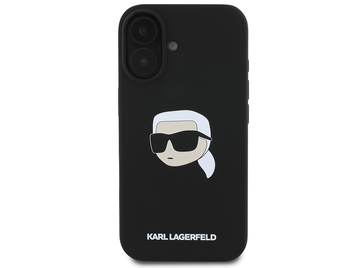 Karl Lagerfeld Ikonik Karl MagSafe Case Zwart - iPhone 16 hoesje