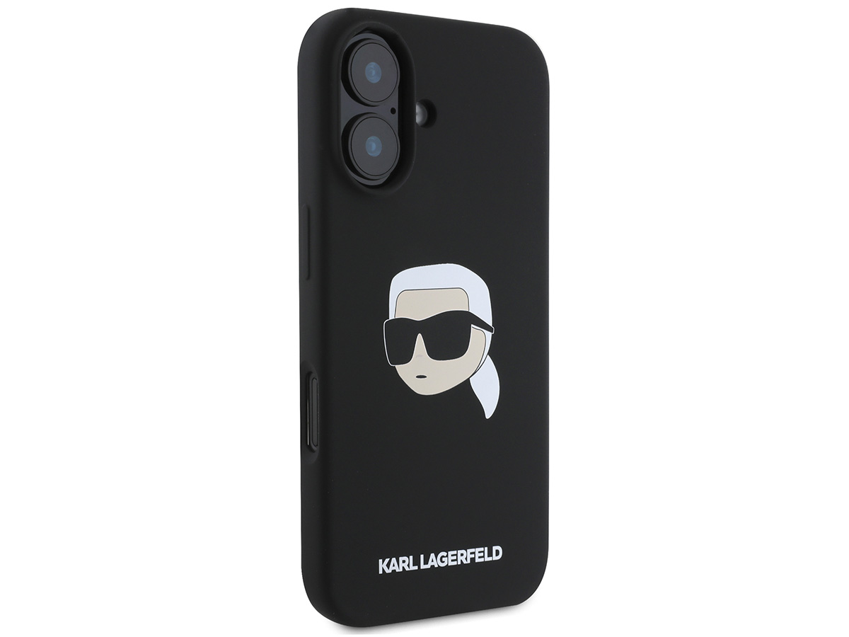 Karl Lagerfeld Ikonik Karl MagSafe Case Zwart - iPhone 16 hoesje