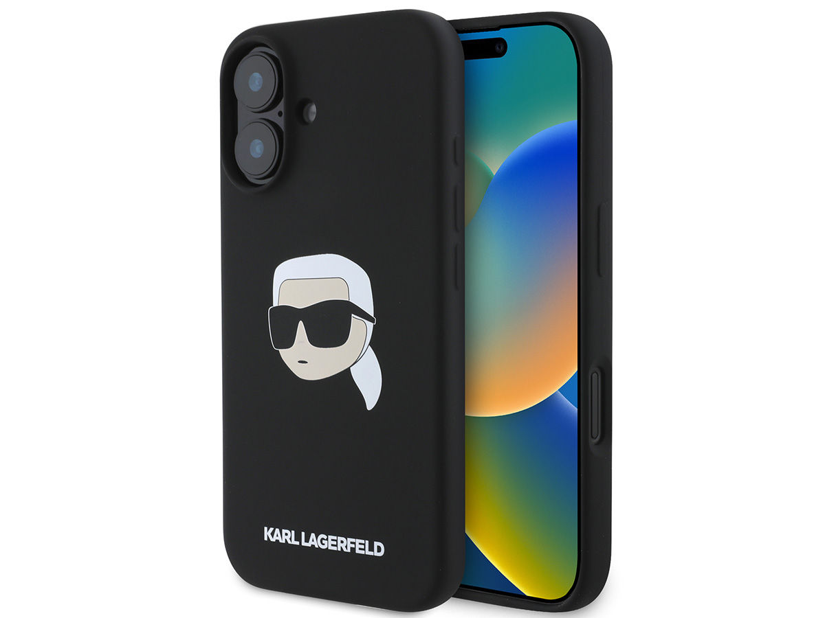 Karl Lagerfeld Ikonik Karl MagSafe Case Zwart - iPhone 16 hoesje