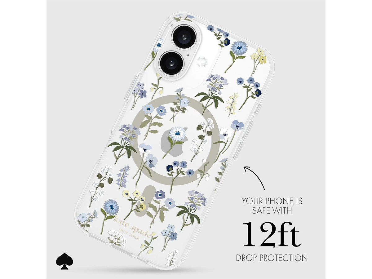 Kate Spade Precious Bloom Case - iPhone 16 hoesje