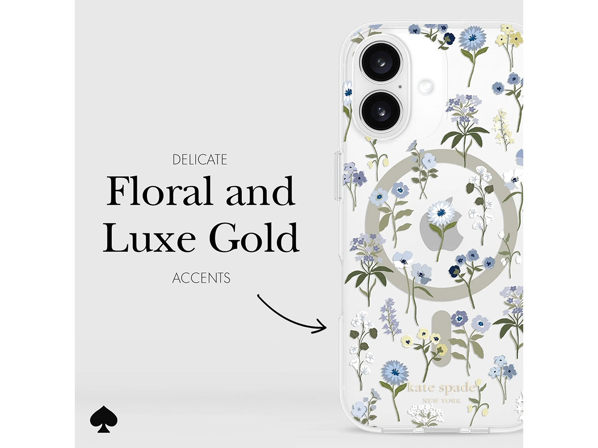 Kate Spade Precious Bloom Case - iPhone 16 hoesje