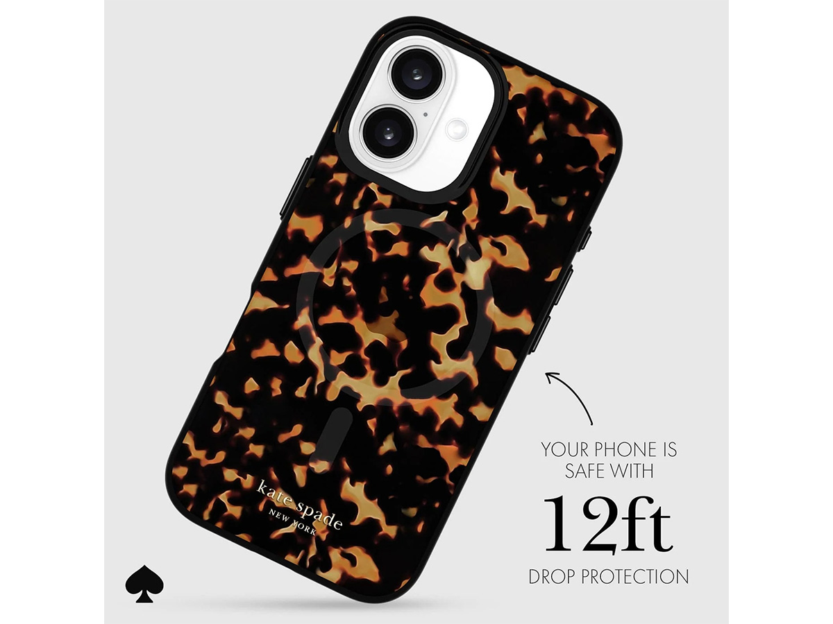 Kate Spade Tortoiseshell Case - iPhone 16 hoesje