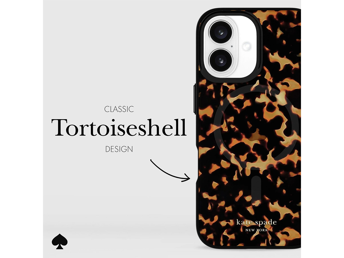 Kate Spade Tortoiseshell Case - iPhone 16 hoesje