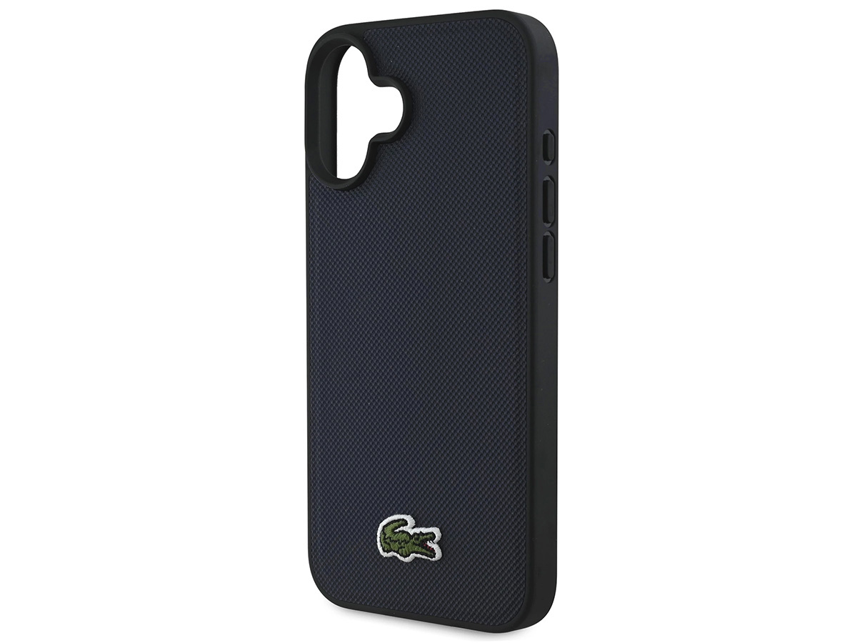 Lacoste Petit Piqué MagSafe Case Donkerblauw - iPhone 16 hoesje