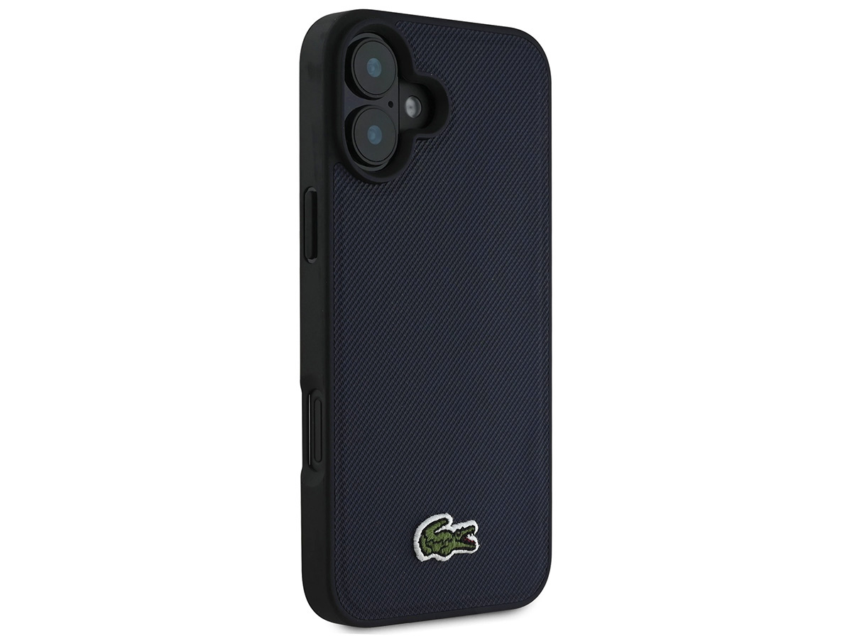 Lacoste Petit Piqué MagSafe Case Donkerblauw - iPhone 16 hoesje