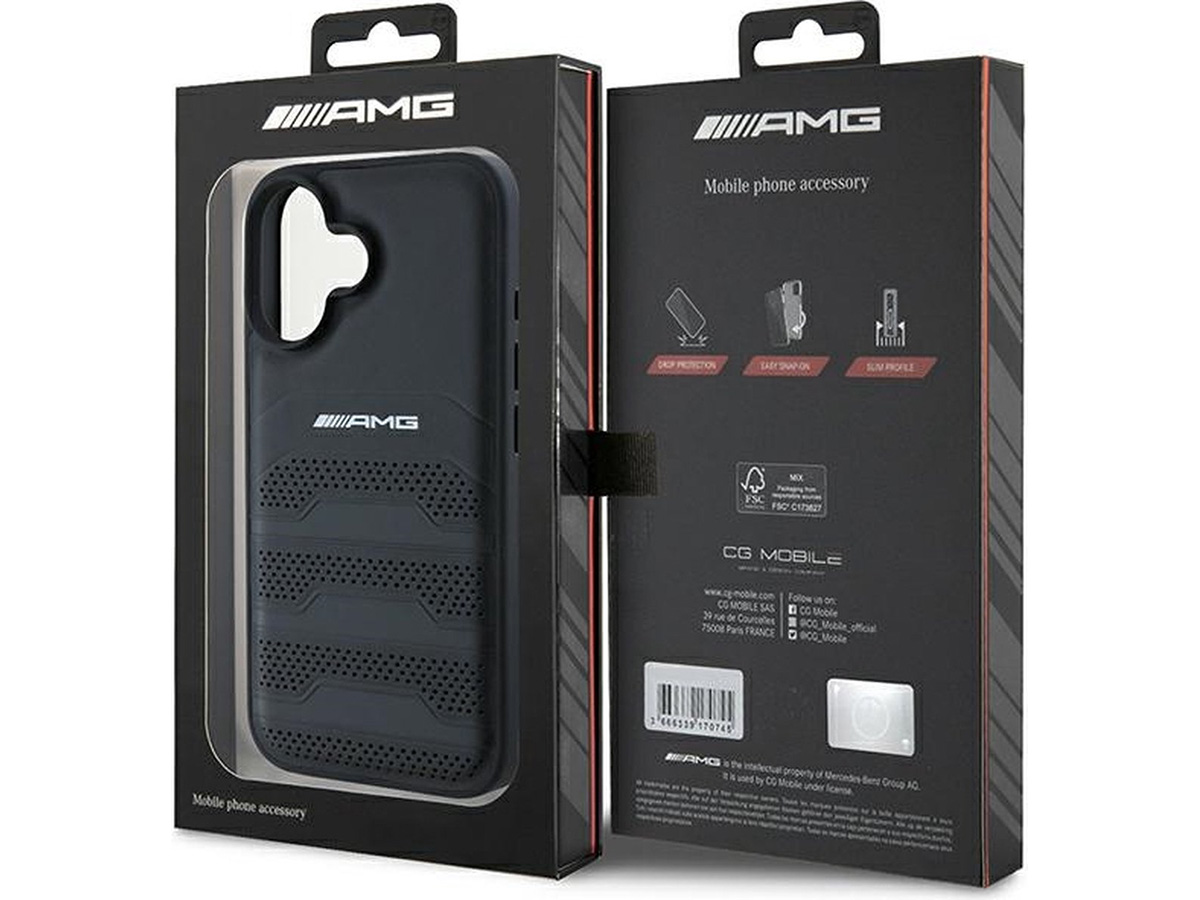 Mercedes-AMG Debossed Lines Case - iPhone 16 hoesje