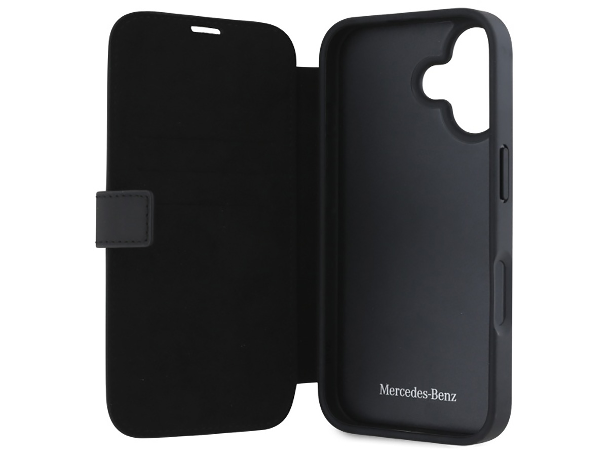 Mercedes-Benz Leather Book Case - iPhone 16 Hoesje Leer