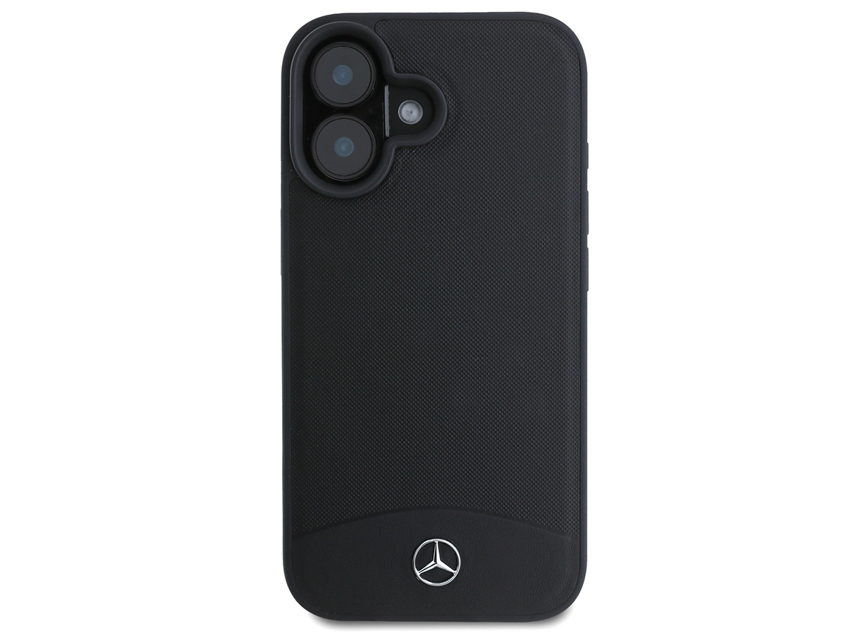 Mercedes-Benz Textured MagSafe Case Zwart - iPhone 16 hoesje