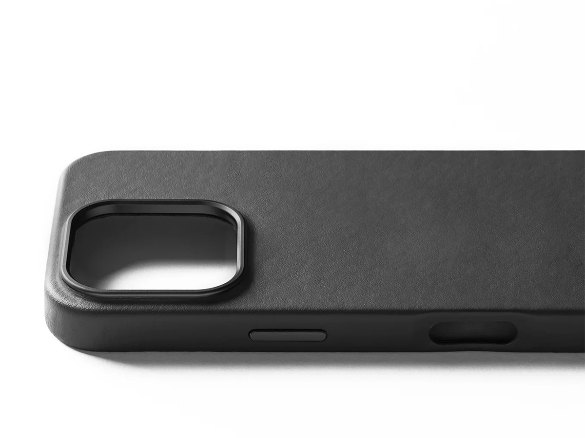 Mujjo Full Leather MagSafe Case Black - iPhone 16 Hoesje Leer