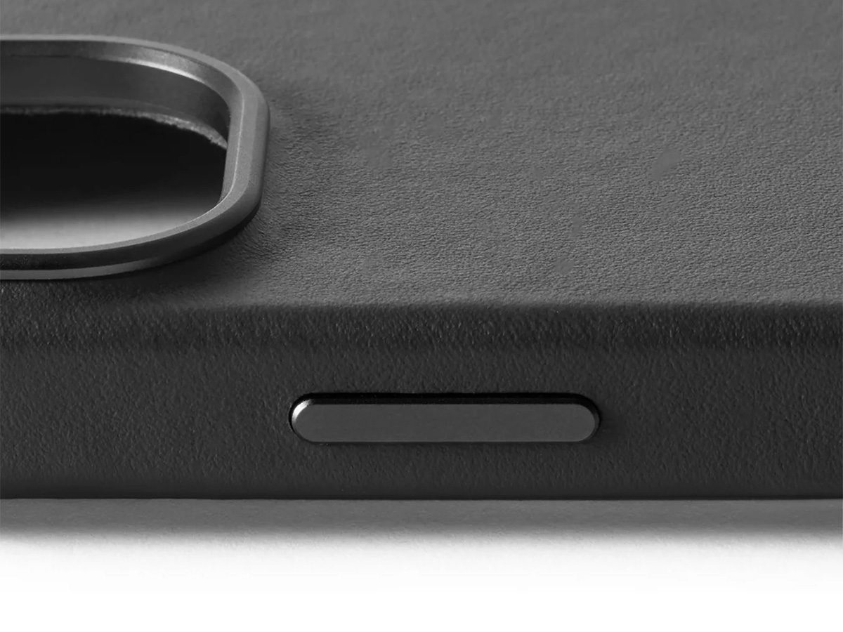 Mujjo Full Leather MagSafe Case Black - iPhone 16 Hoesje Leer