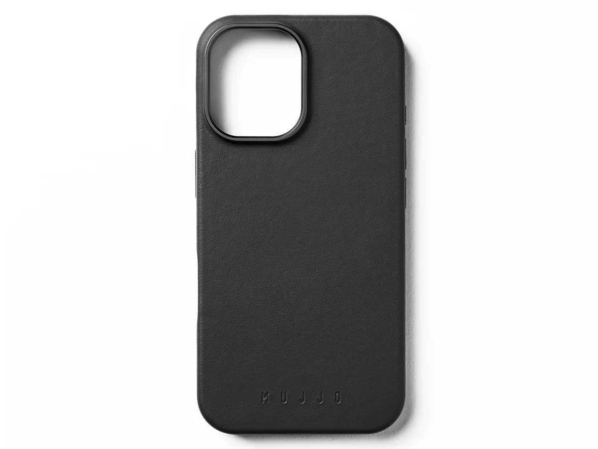 Mujjo Full Leather MagSafe Case Black - iPhone 16 Hoesje Leer