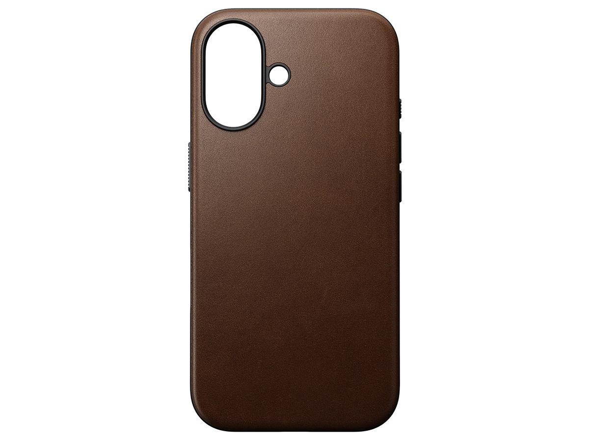 Nomad Modern Leather Case Bruin - iPhone 16 hoesje