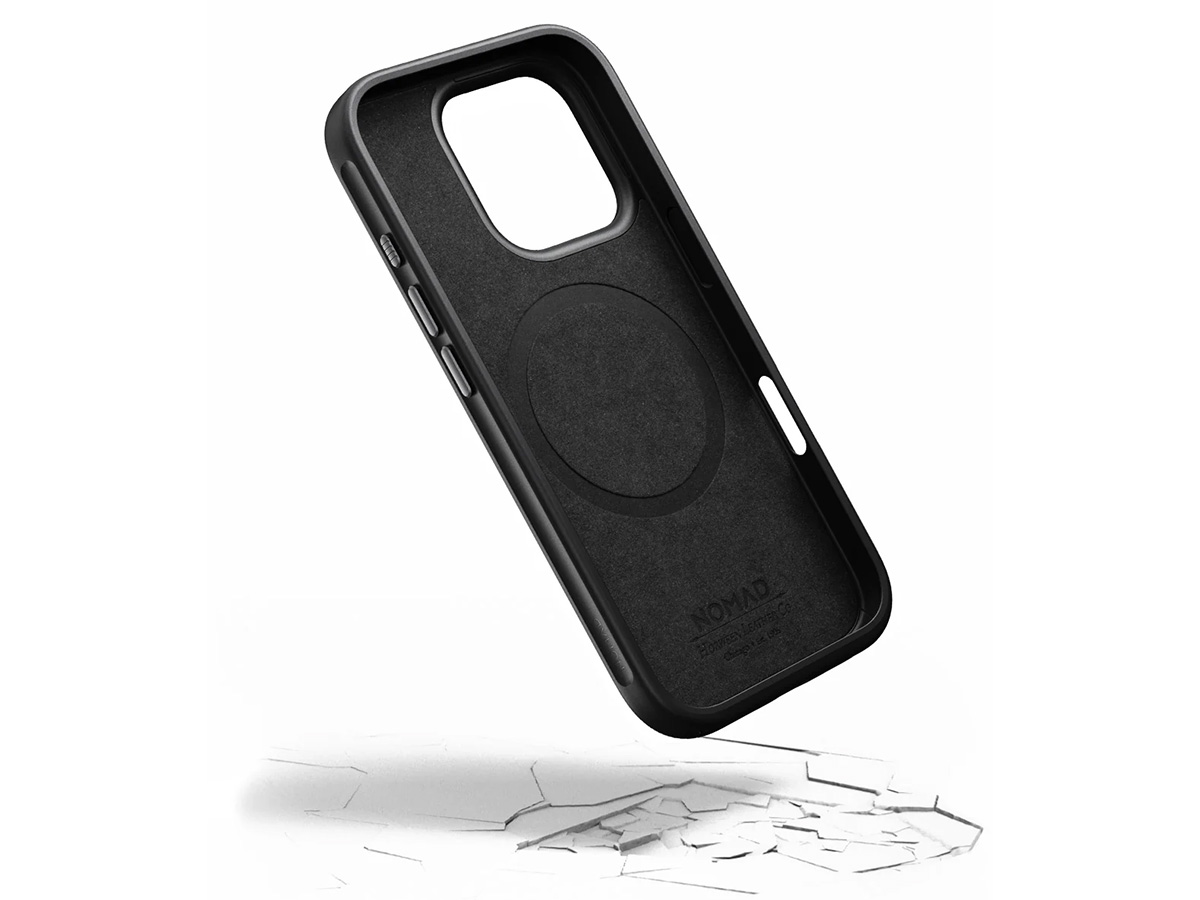 Nomad Modern Leather Case Bruin - iPhone 16 hoesje