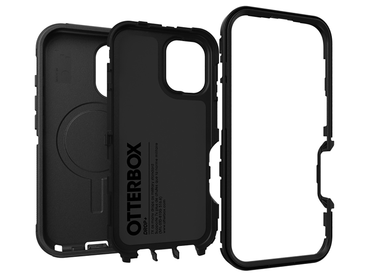 Otterbox Defender XT MagSafe Case Zwart - iPhone 16 hoesje