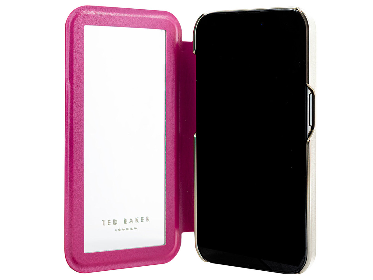 Ted Baker Alsta Mirror Folio Case - iPhone 16 Hoesje