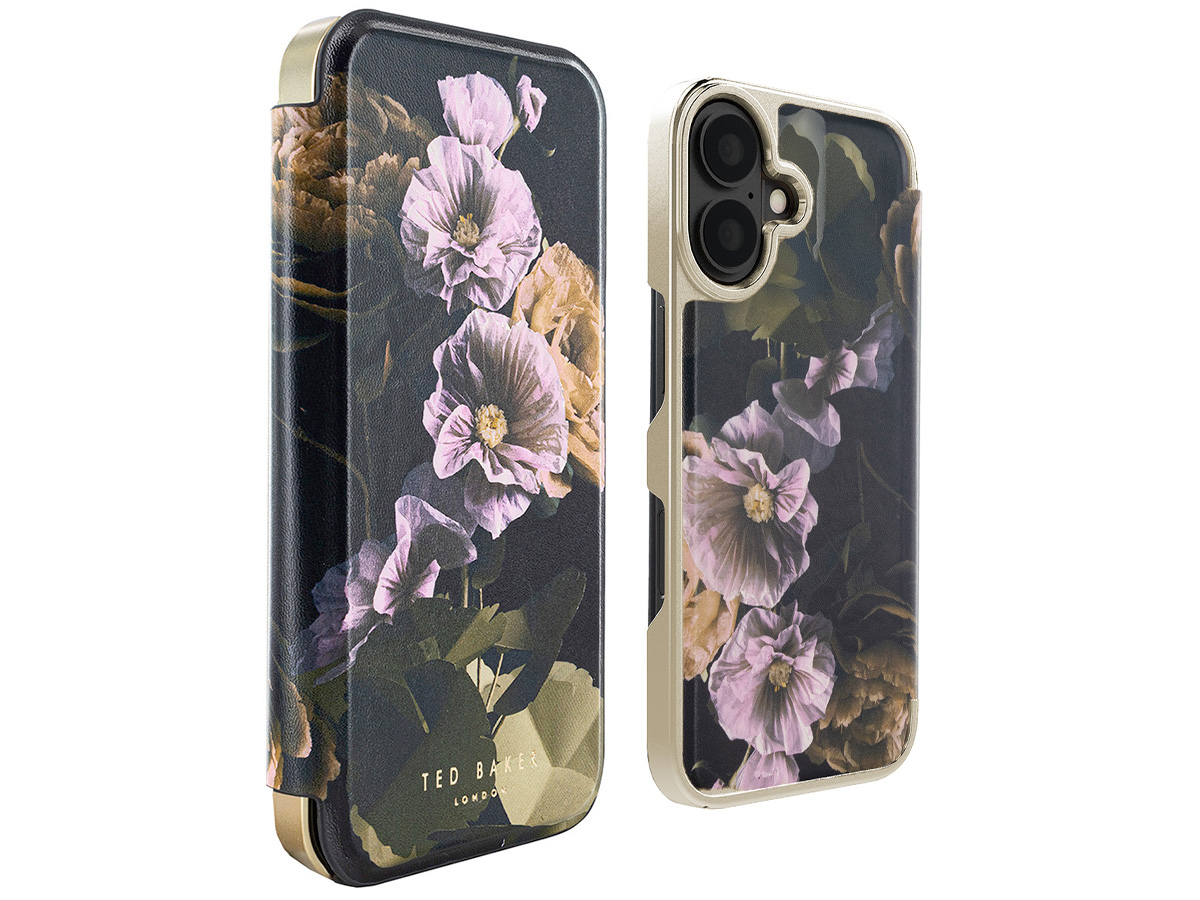 Ted Baker Gladii Mirror Folio Case - iPhone 16 Hoesje