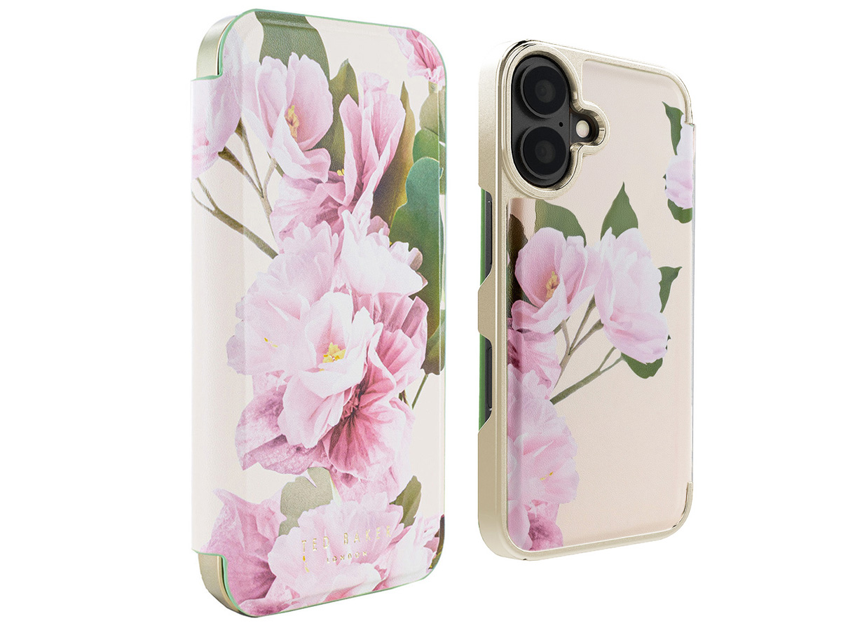 Ted Baker Liriam Mirror Folio Case - iPhone 16 Hoesje