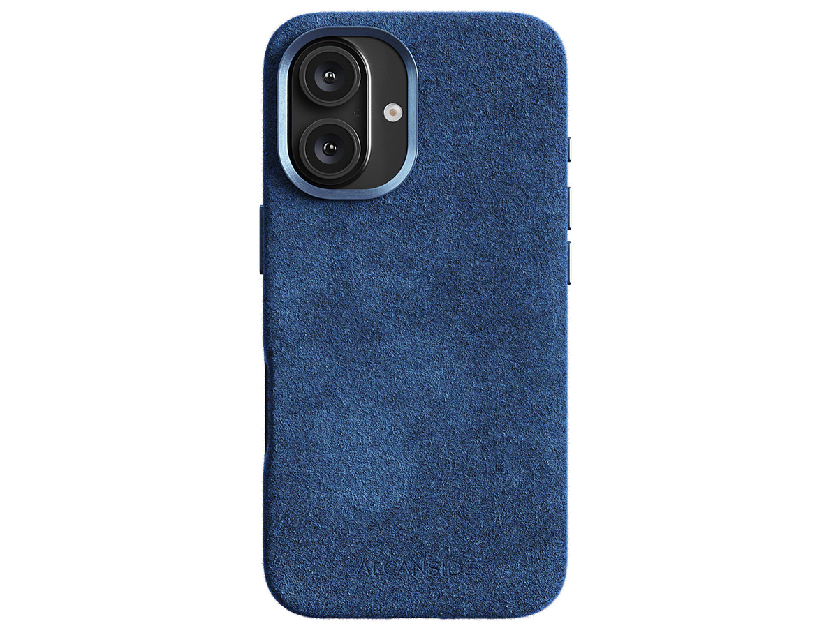 Alcanside Alcantara MagSafe Case Blauw - iPhone 16 Plus hoesje