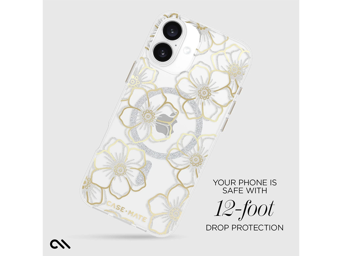 Case-Mate Floral Gems MagSafe Case - iPhone 16 Plus hoesje