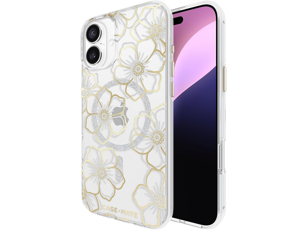 Case-Mate Floral Gems MagSafe Case - iPhone 16 Plus hoesje