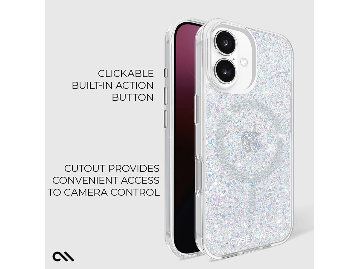 Case-Mate Twinkle Disco MagSafe Case - iPhone 16 Plus hoesje