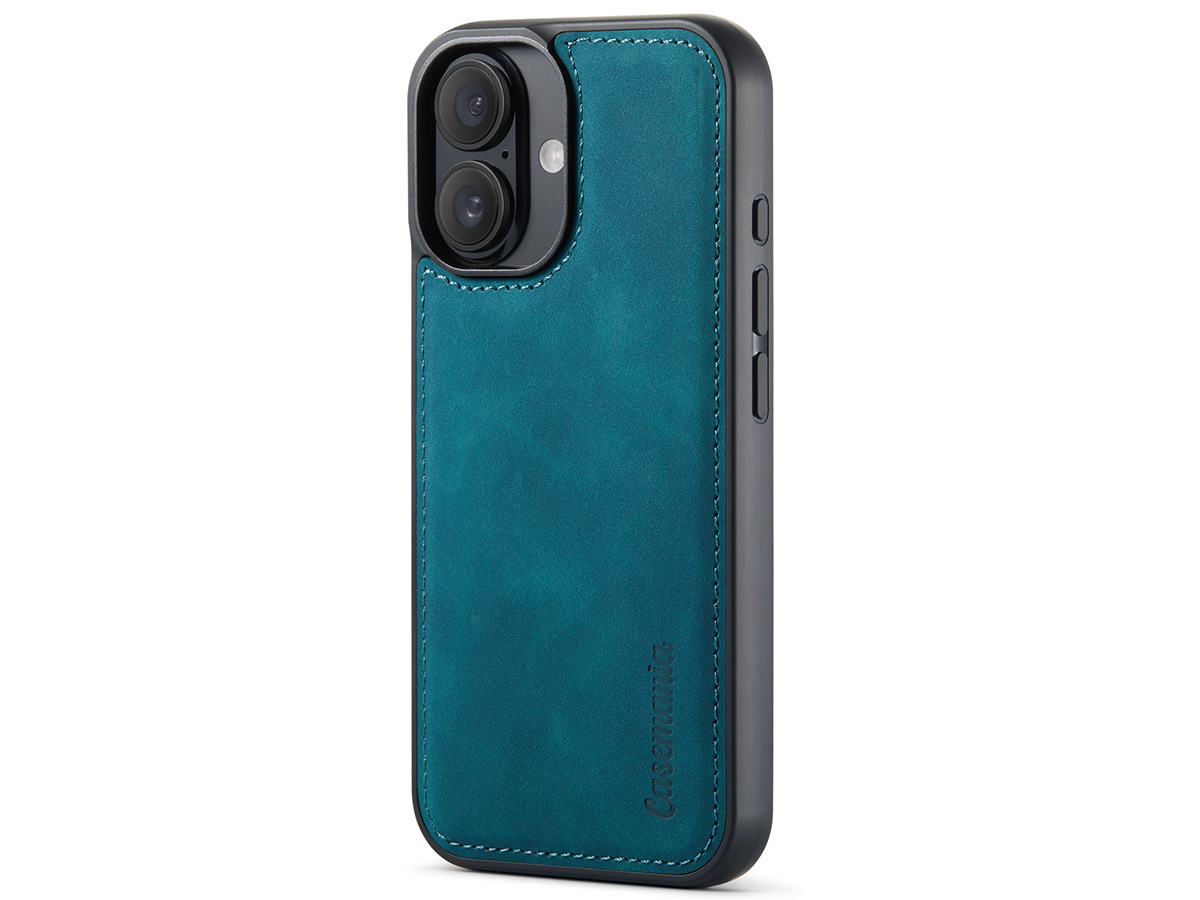 CaseMania 2in1 Magnetic Bookcase Groen - iPhone 16 Plus Hoesje