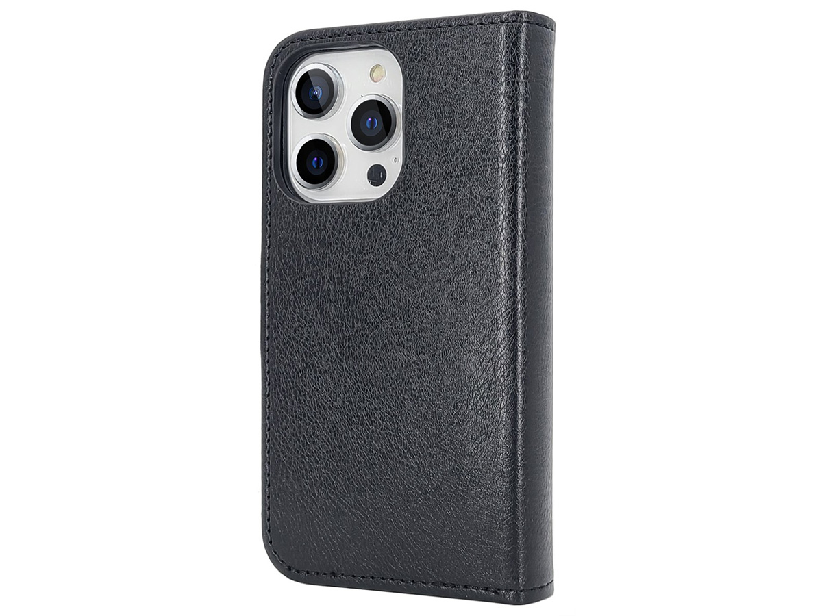 CaseMania 2in1 Magnetic Bookcase XL Zwart - iPhone 16 Plus Hoesje