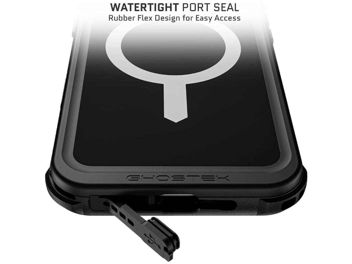 Ghostek Nautical 4 Zwart IP68 Waterdicht iPhone 16 Plus hoesje