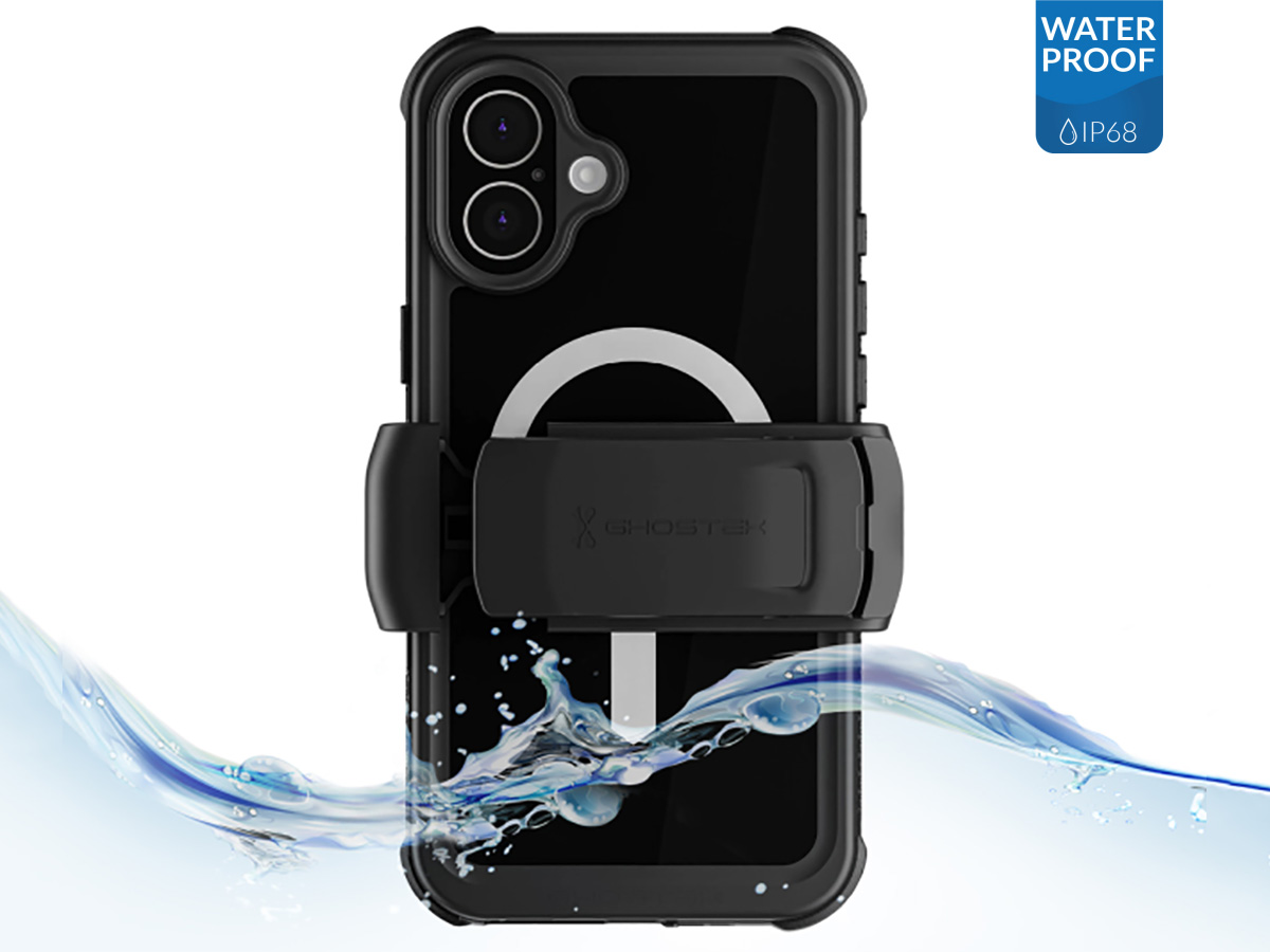 Ghostek Nautical 4 Zwart IP68 Waterdicht iPhone 16 Plus hoesje