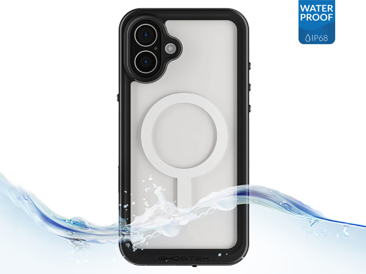 Ghostek Nautical Slim Clear IP68 Waterdicht iPhone 16 Plus hoesje