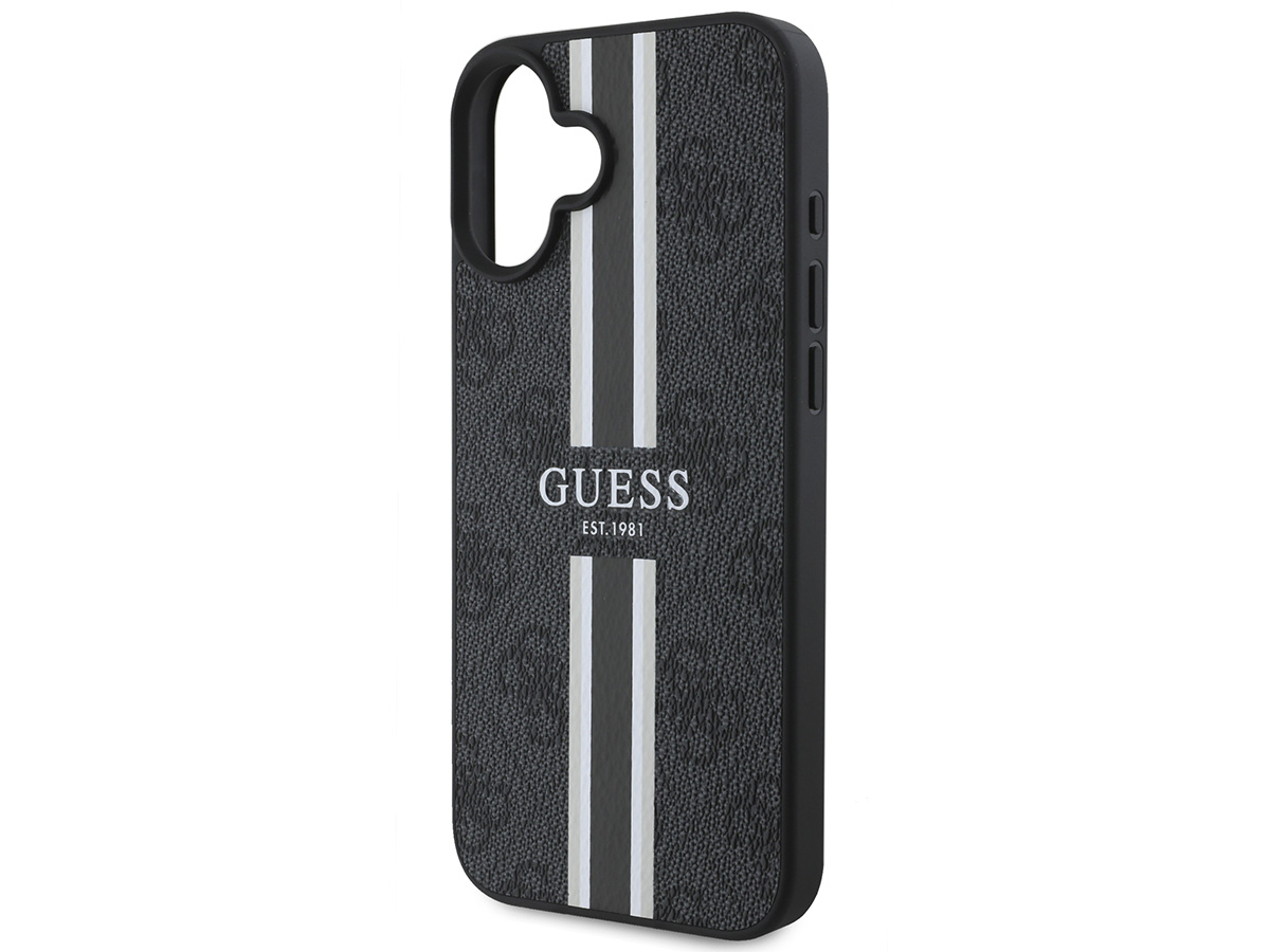 Guess Varsity Monogram MagSafe Case Grijs - iPhone 16 Plus hoesje