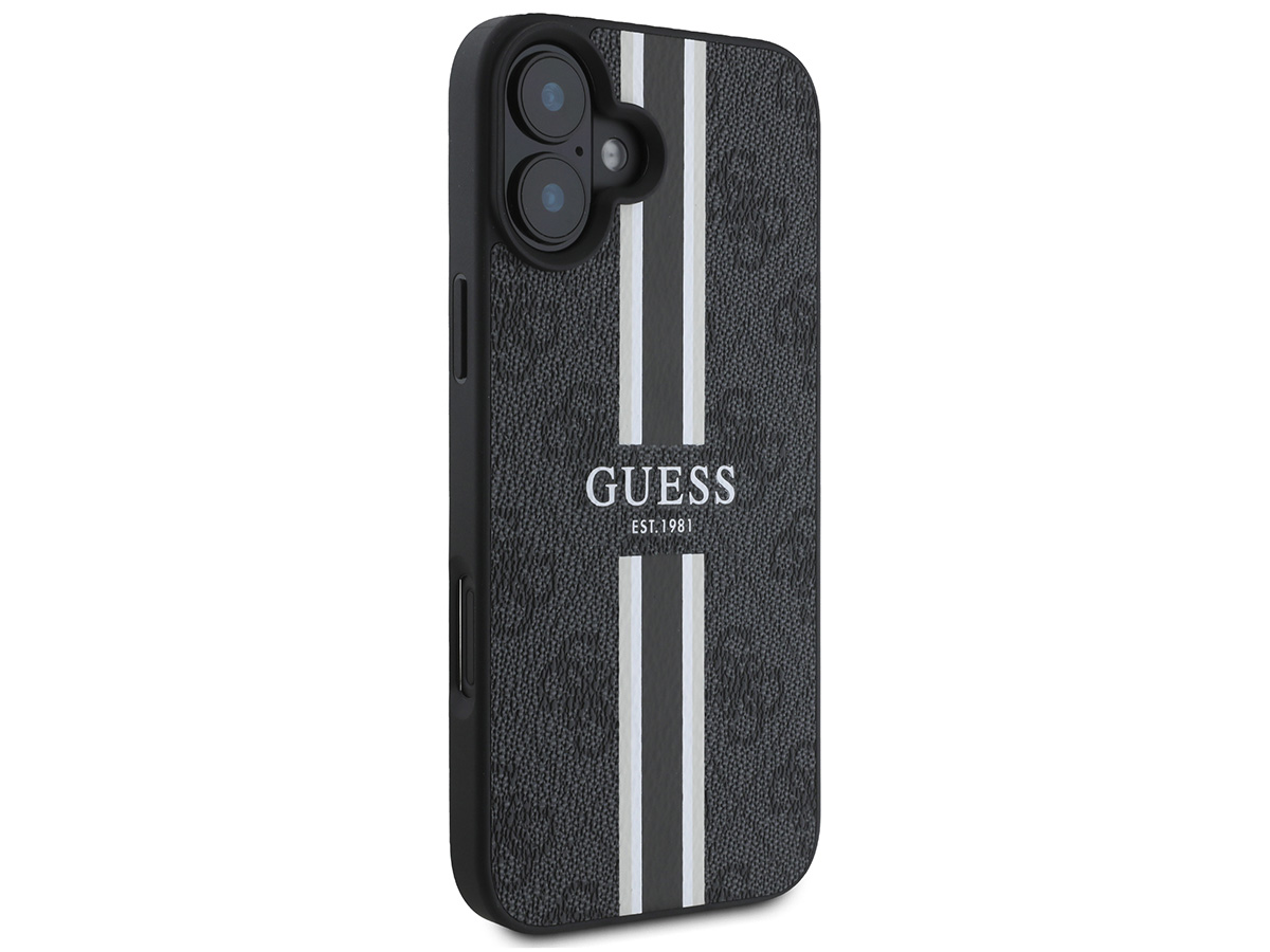 Guess Varsity Monogram MagSafe Case Grijs - iPhone 16 Plus hoesje