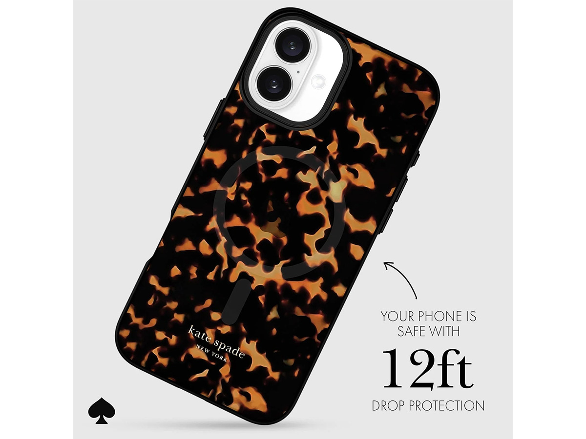 Kate Spade Tortoiseshell Case - iPhone 16 Plus hoesje