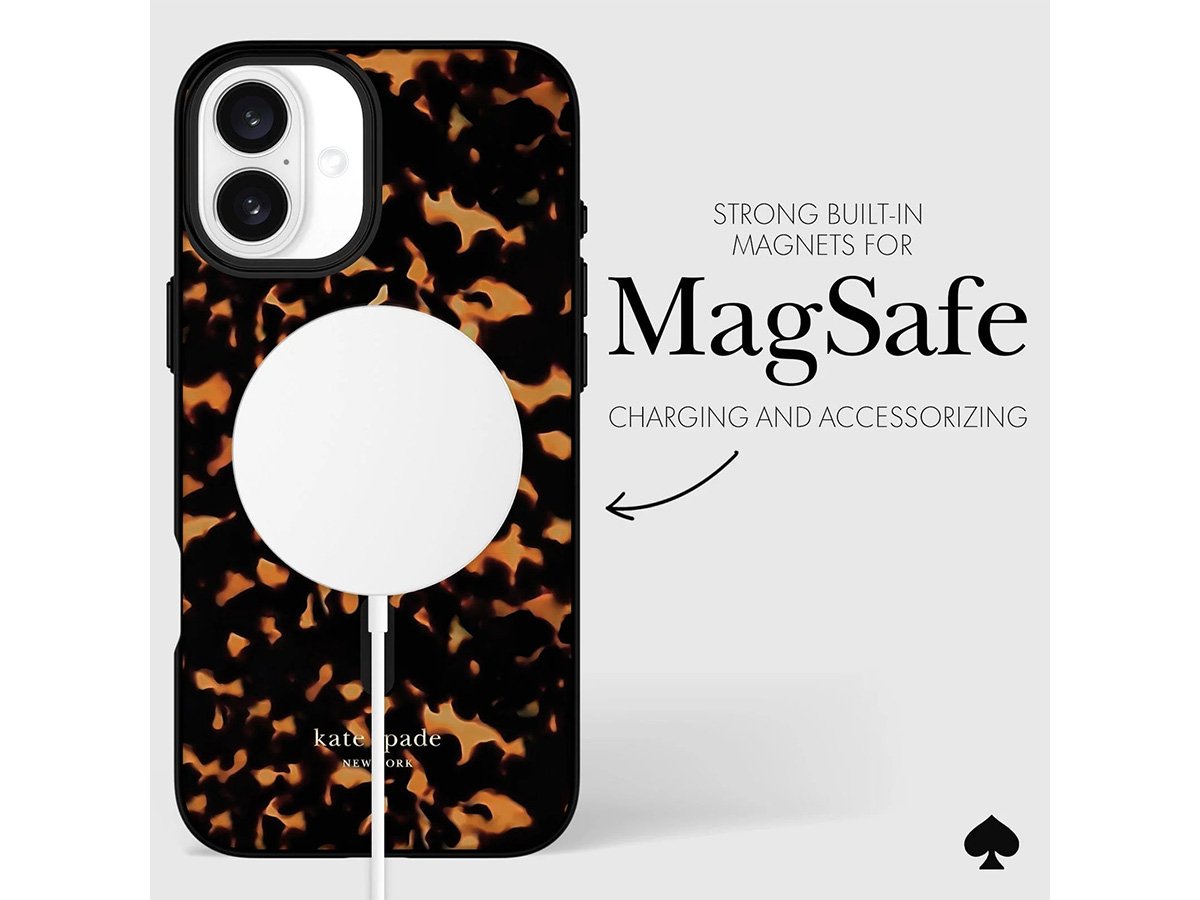 Kate Spade Tortoiseshell Case - iPhone 16 Plus hoesje