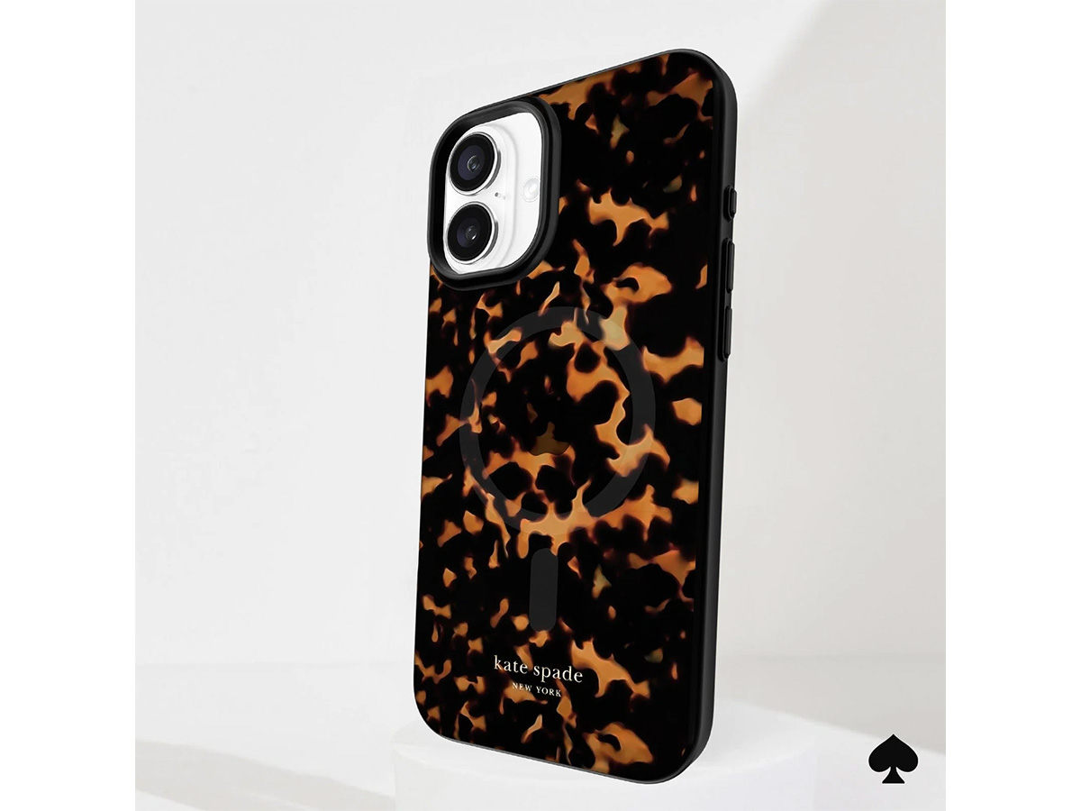 Kate Spade Tortoiseshell Case - iPhone 16 Plus hoesje