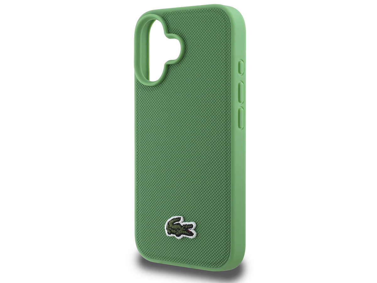 Lacoste Petit Piqué MagSafe Case Groen - iPhone 16 Plus hoesje