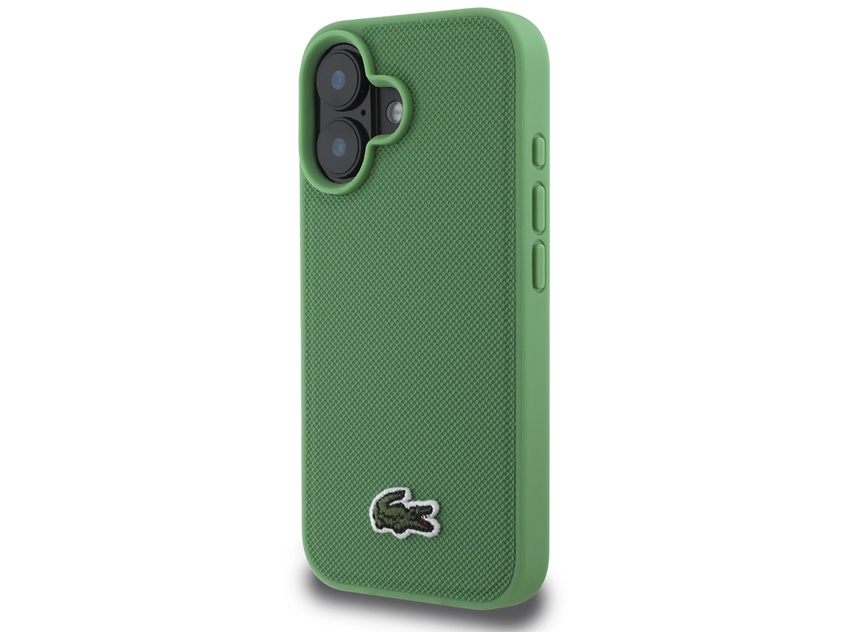 Lacoste Petit Piqué MagSafe Case Groen - iPhone 16 Plus hoesje