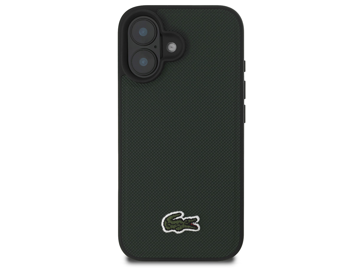 Lacoste Petit Piqué MagSafe Case Donkergroen - iPhone 16 Plus hoesje