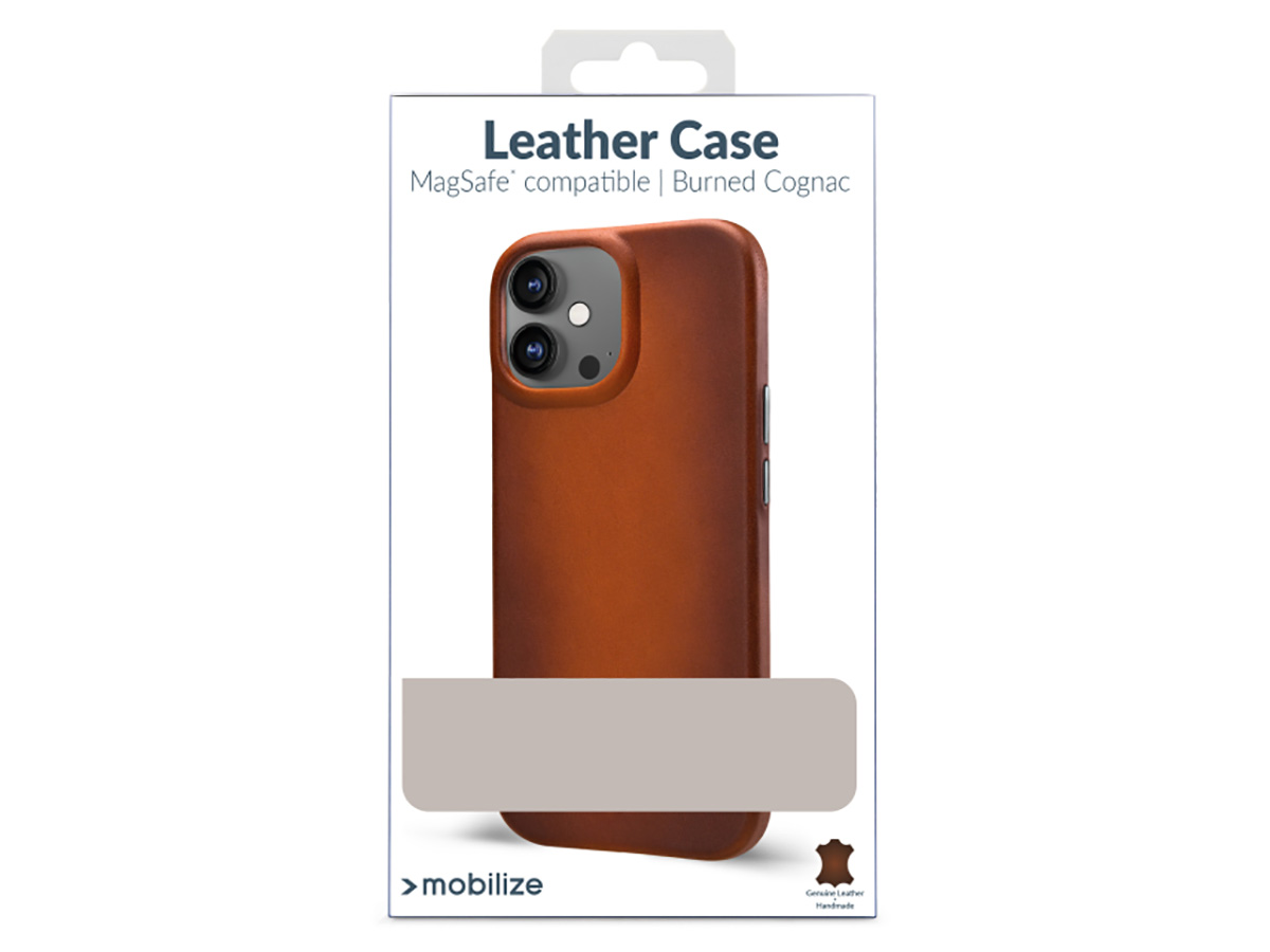 Mobilize MagSafe Leather Case Burned Cognac - iPhone 16 Plus hoesje