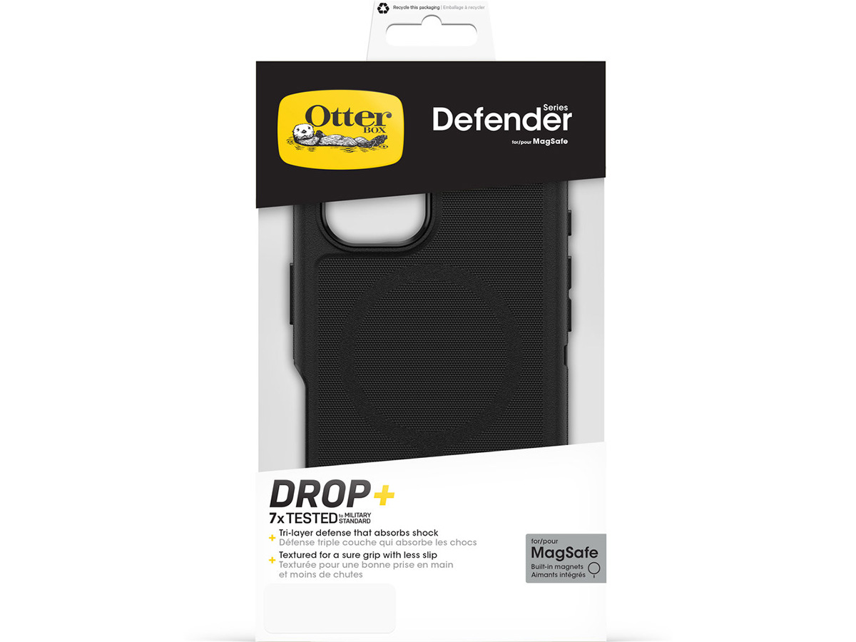 Otterbox Defender XT MagSafe Case Zwart - iPhone 16 Plus hoesje