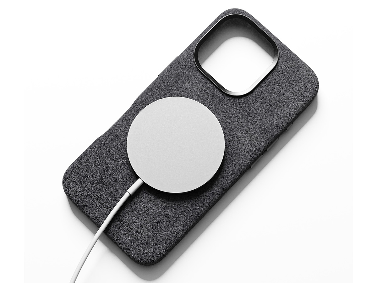 Alcanside Alcantara MagSafe Case Space Grey - iPhone 16 Pro hoesje